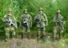 Gruppenfoto Dingo, Aik, Wolf und Fux